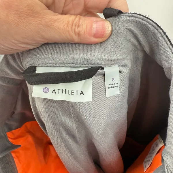 Athleta Women's Chamonix Ski Snow Lined Black/Gray Pants Size 8‎ - Image 4