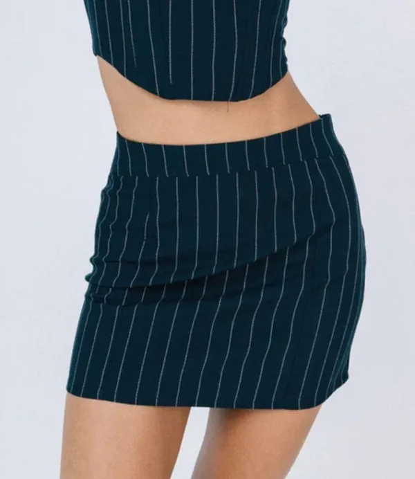 Princess Polly Josie Mini Skirt Blue - Image 2
