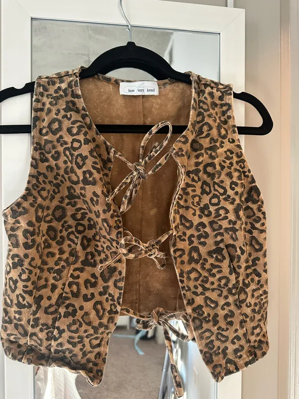 how.very.loved Cheetah Print Denim Shirt - Image 2