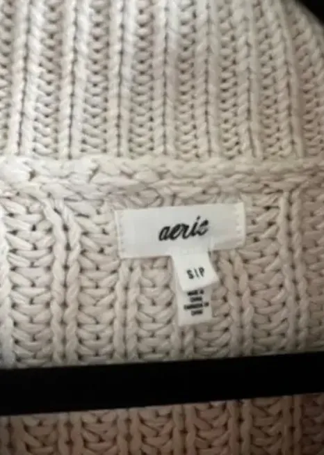 Aerie Striped Zip Up Sweater - Image 4