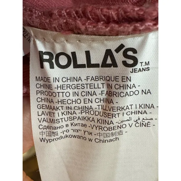 Rolla's Sailor Scoop‎ Long - Rose Size 26 Wide Leg High Rise - Image 10