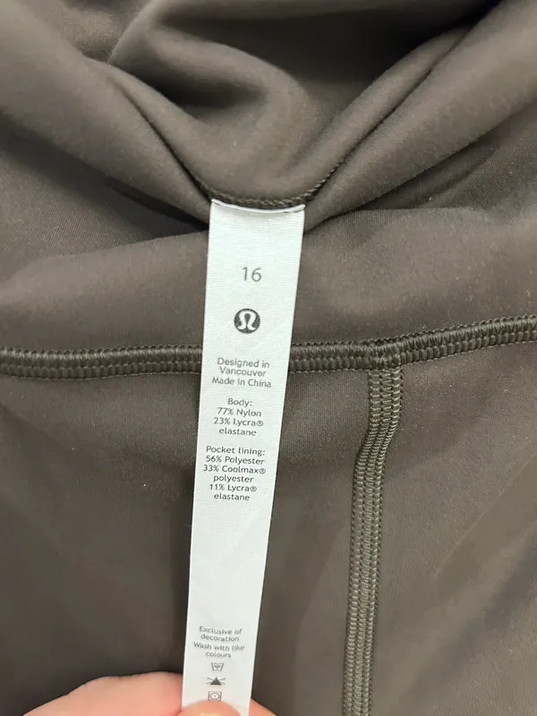 Wunder Train High-Rise Tight/Leggings 25" Size 16 NWT Dark Olive - Image 8