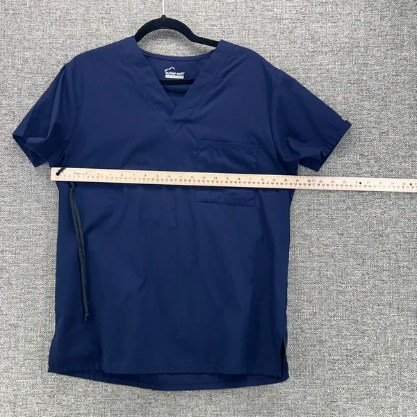 Butter Soft Scrub Top Navy Small‎ Blue - Image 12