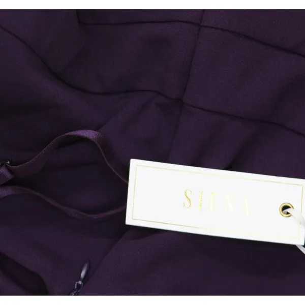 Siena Womens Side-Gathered Dress SATP1607 Plum Purple 10 - Image 4
