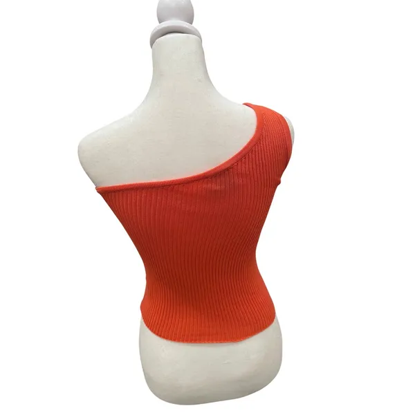 Princess Polly Orange Denham One Shoulder Top Size 2‎ Summer Going Out Travel - Image 3