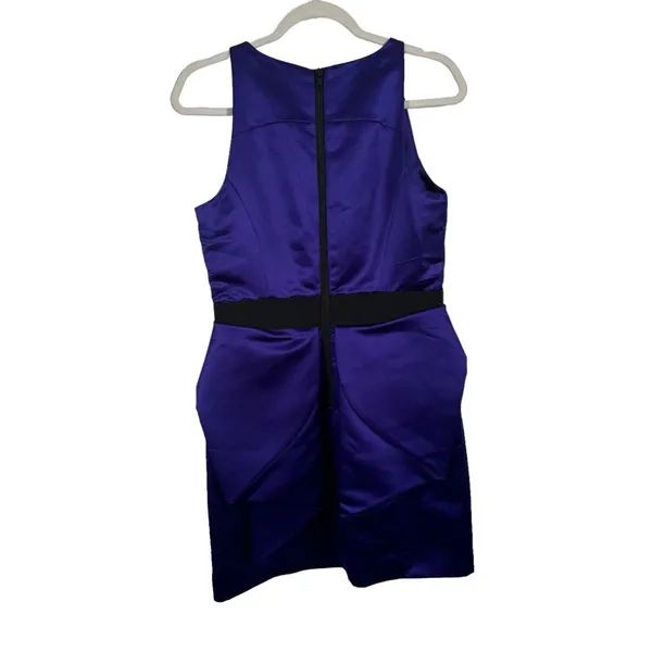 Milly Sculpted Skirt Pencil Dress‎ Blackberry Purple Cocktail NWT Womens Size 10 - Image 9