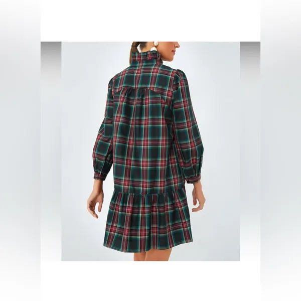 Tuckernuck Palmerston Dress S | Highland Tartan Holiday Midi Retail$228 NWT - Image 6