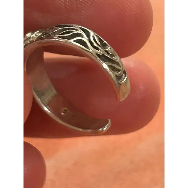 925 Sterling silver Knuckle Ring Open toe Adjustable e18 - Image 3