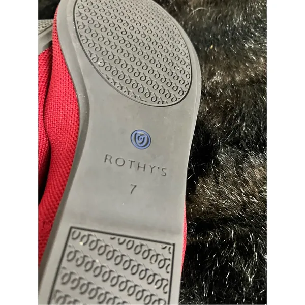 Rothy’s The Flat Round Toe | Red | Size 7 flats shoes ballet - Image 6