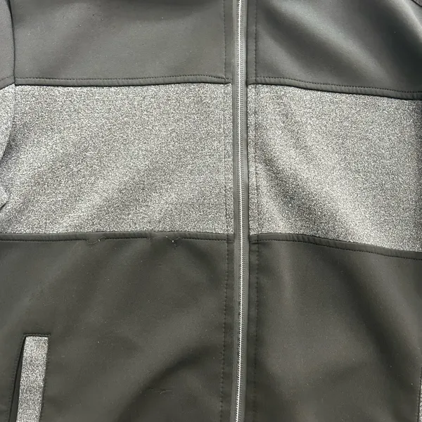 XRAY Sport Men’s Full Zip Performance Jacket Black Gray Colorblock Size Small - Image 3