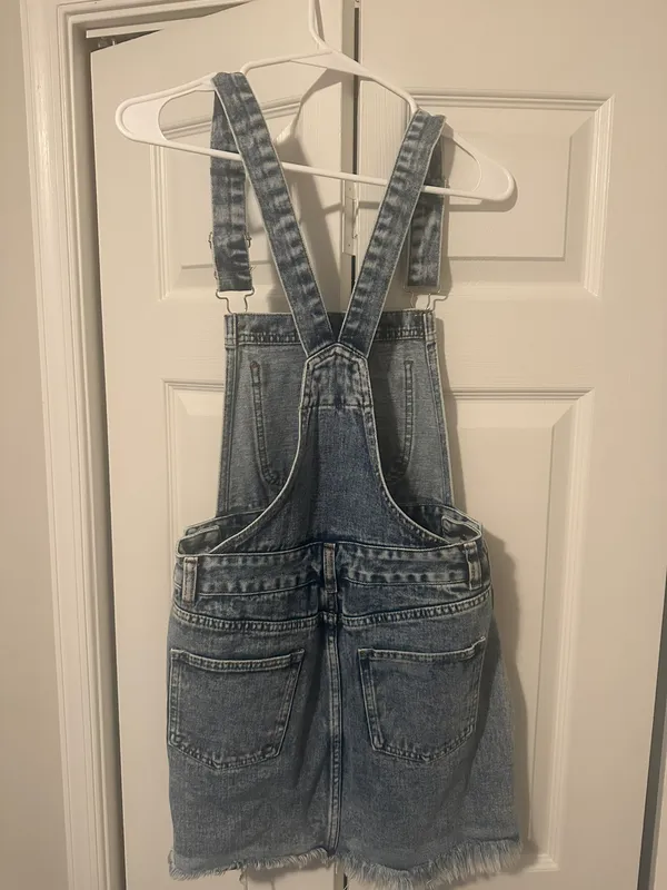 Pink Lily Overall Denim Dress - Image 2
