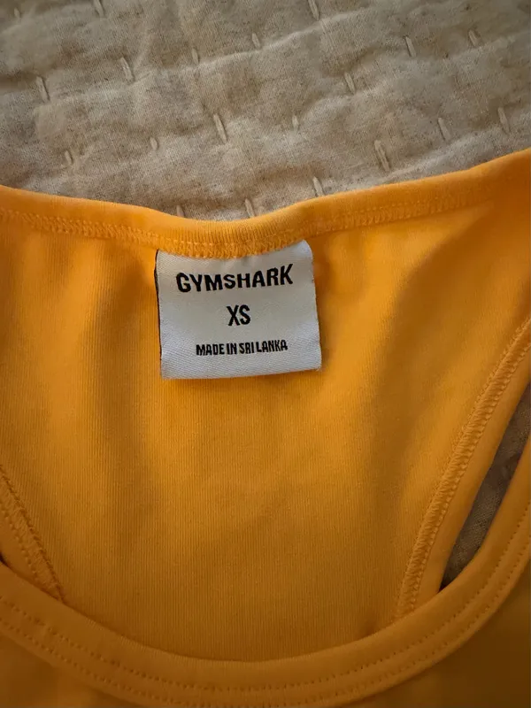 Gymshark Orange active racerback cropped tank - Image 5