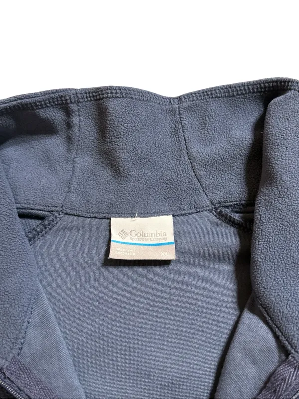 Columbia Womens XL Blue Fleece 1/4 Quarter Zip Pullover Sweater Cozy Gorpcore - Image 2