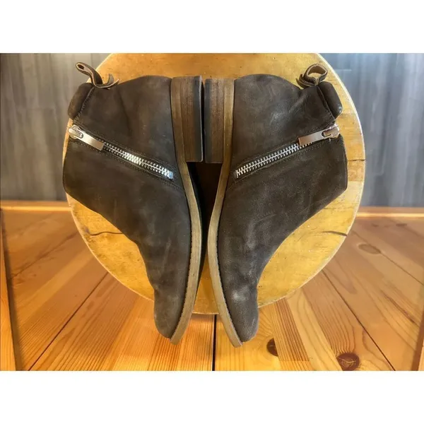 Franco Sarto Keegan Nimbus Grey LE Bootie Brown Flat 6.5 - Image 6