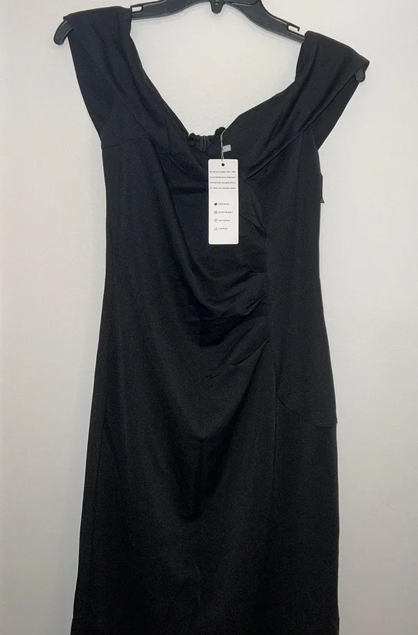 New small Offshoulder Black Dress NWT - Image 4