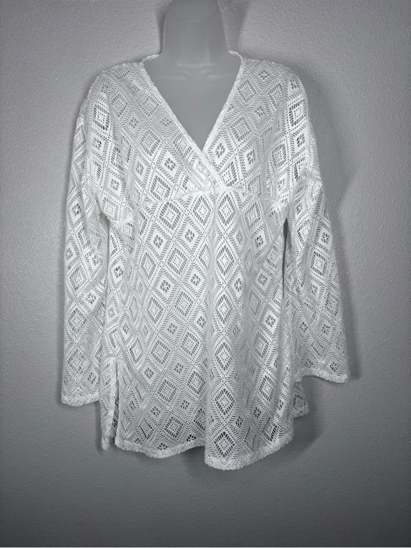 Eshe Paradise Open Knit Beach Coverup Size Xlg - Image 2