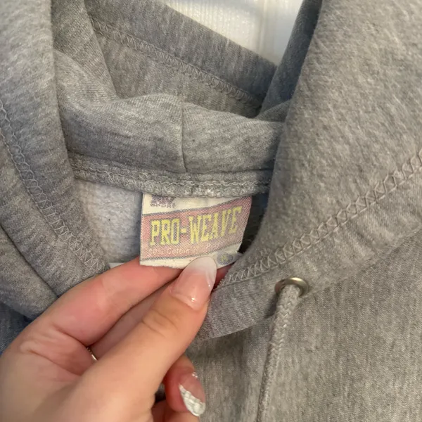 Oversized Graphic Hoodie Gray Size M - Image 3