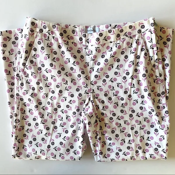 Like New Max & Co. Cotton Blend Cigarette Pants - Image 2