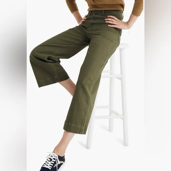 Madewell Emmett Crop Wide Leg Pants - Image 9