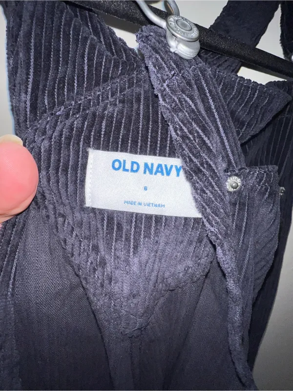 Old Navy Black Corduroy Women's Overalls - Image 2