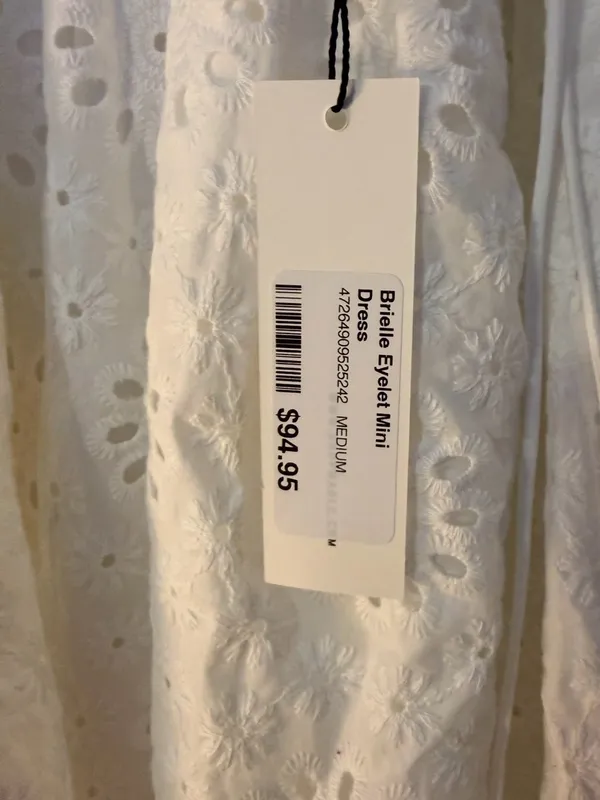 Nwt Mable Talore Lace Up Back Eyelet Dress - Image 9