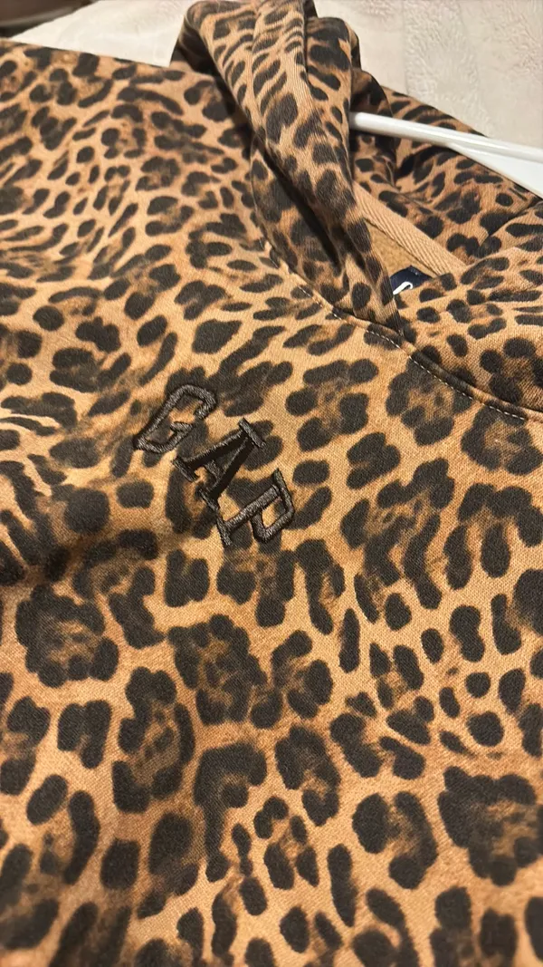 Cheetah Print Gap Hoodie - Image 2