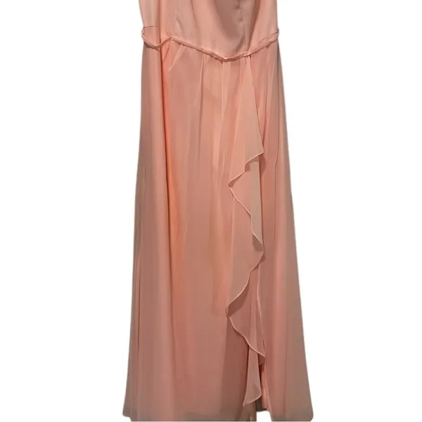 DB Celebrate Studio One-Shoulder Pink Chiffon Dress – Elegant & Flowy - Image 7