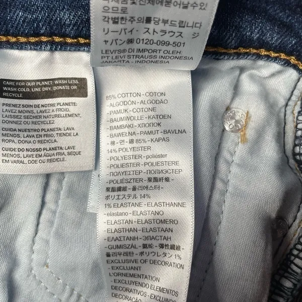Levi’s Wedgie Straight Fit Jeans in Charleston Outlasted -‎ Dark Wash Size 27 - Image 9