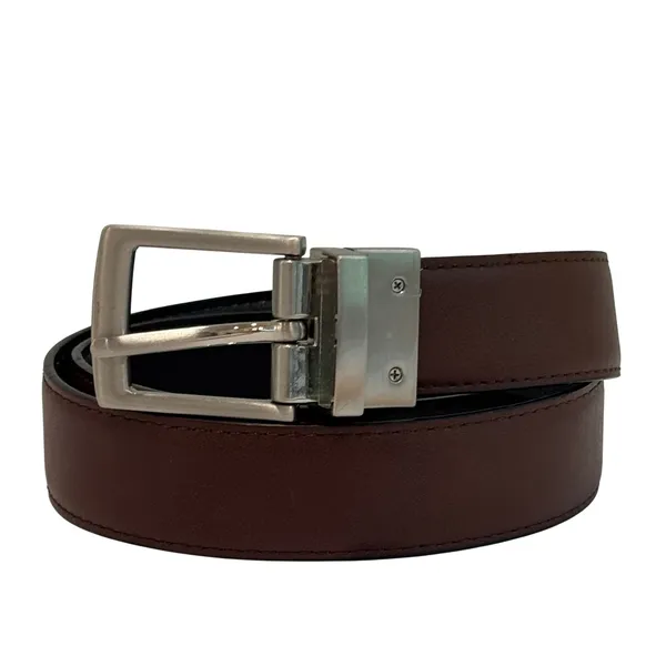 Reversible‎ Belt Womens 27 Small Black Brown Excellent Rotating Buckle Office - Image 2