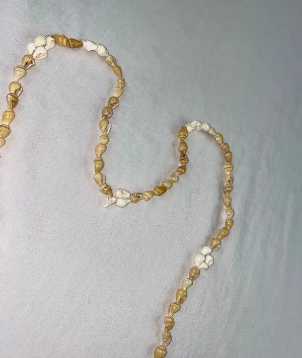 Seashell necklace Gold - Image 4