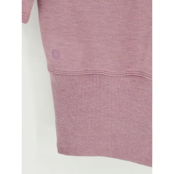 90 Degree by Reflex Tunic Sweatshirt‎ Womens Medium Rose Mock Neck Thumbhole - Image 6