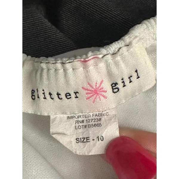 glitter girl cottagecore coquette milkmaid white eyelet babydoll dress Size 10 - Image 7