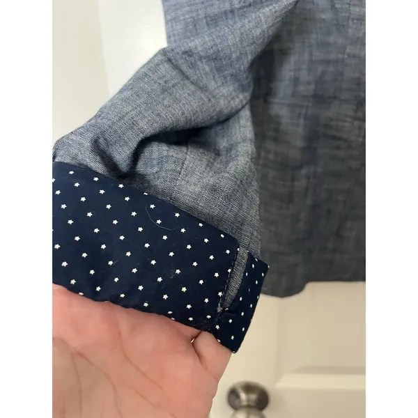 GAP Blazer Classic Academy Size 4 Blue Preppy Twee Lined Career - Image 5