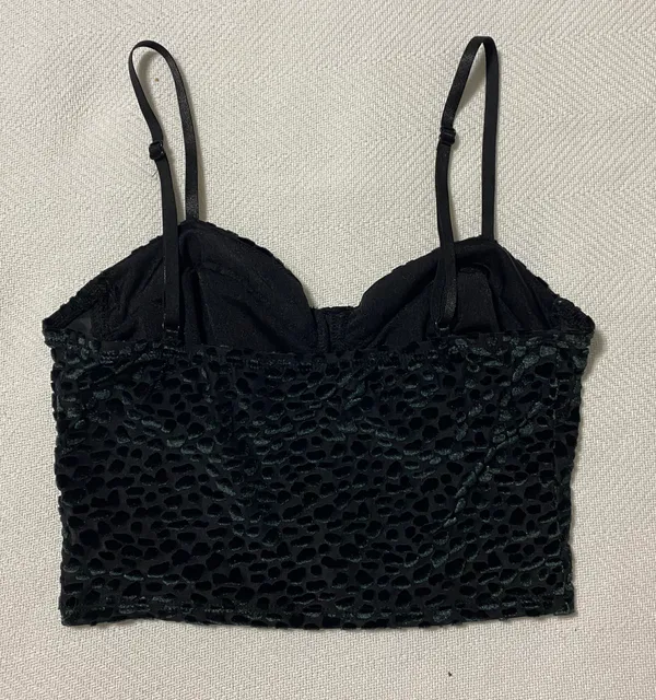 Cropped Tank Top Black Size XS - Image 5