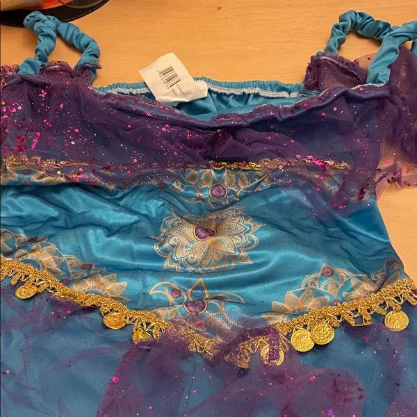 #4 Women's 2Pc Gypsy Belly Dancer 💃 Halloween 🎃 Costume Blue Purple size Medium - Image 6