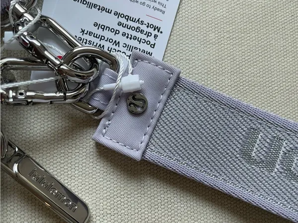 Lululemon Dual Pouch Wristlet *Metallic Wordmark - Faint Lavender - Image 6