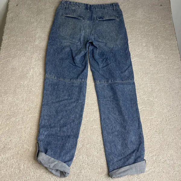 Women's We The Free Size‎ 25 Rory Slim Straight Jeans Button Cuffed Hem - Image 6