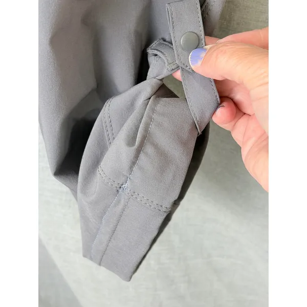 REI Co-op Savanna Trails Pants Womens 16 Petite Gray Hiking‎ Cargo Roll Up Hem - Image 9