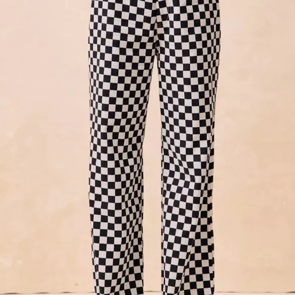 BiBi Gameday Theme Checkered Printed‎ Pants Size XL - Image 7