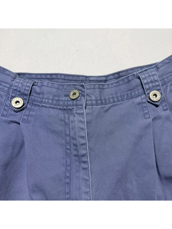 Bill Blass Jeans Women’s Size 14 Periwinkle Blue Pleated Cotton Shorts - Image 5