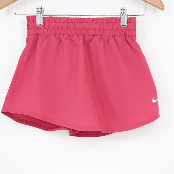 Nike One Dri-FIT Womens Small Dark Pink Loose Fit Running Athletic Shorts - Image 2