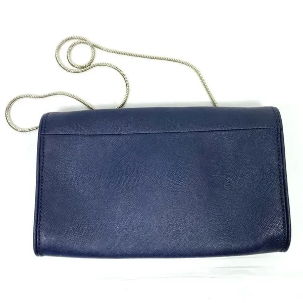 Kate Spade New York Eva Davies Mews Bow Offshore Navy Blue Clutch Purse - Image 2