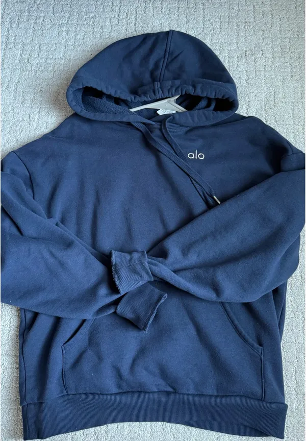 Alo Yoga Accolade Hoodie Navy - Image 3