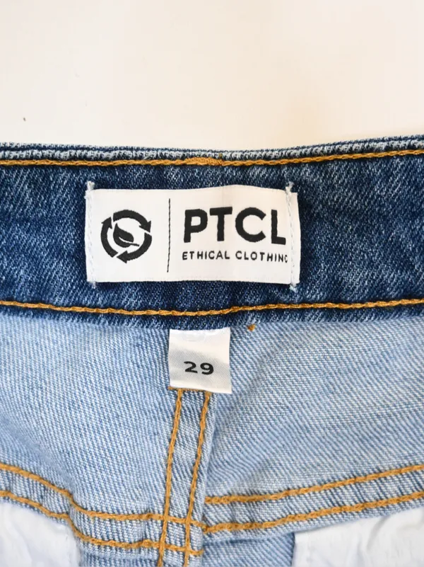 PTCL Ethical Clothing Women's 29 Two Tone Flare Jean - Image 9