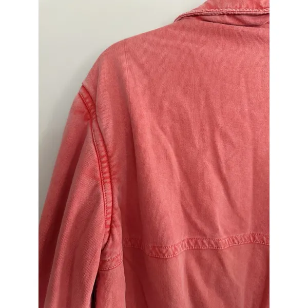 Free People FP One Birdie Washed Jacket Rose Women's Size Small‎ - Image 9