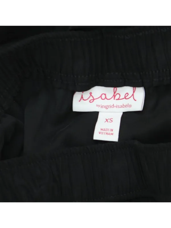 Isabel Maternity By Ingrid & Isabel High-Rise Wide Leg Maternity Pants Black XS - Image 3