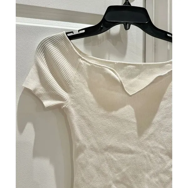 Ribbed Short Sleeve Top - Image 3