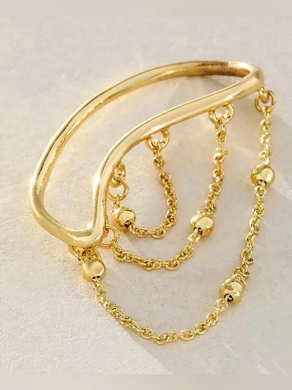 Free people Ginny ear cuff gold. NWT $48 - Image 2