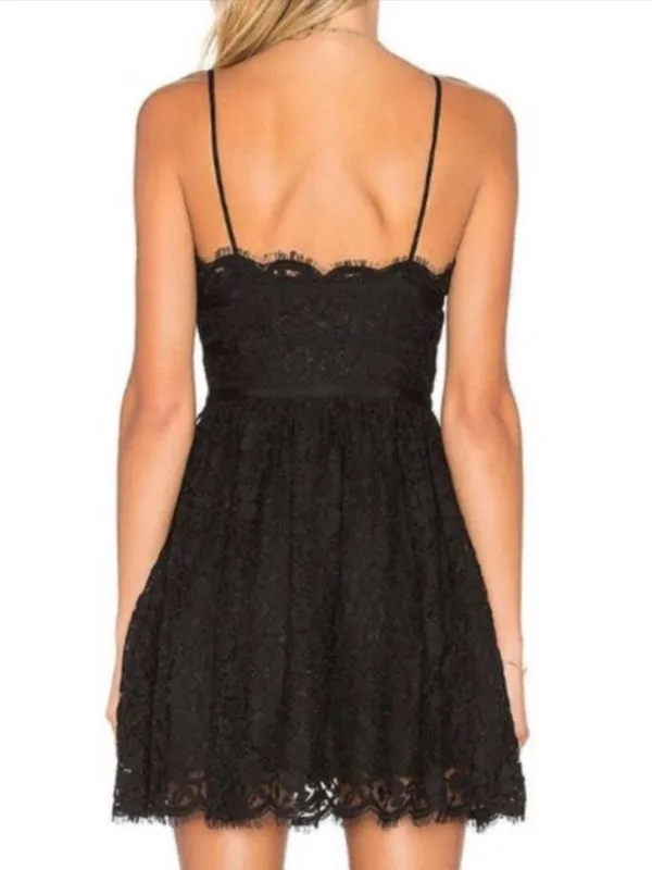 NWT NBD Black Lace Mini Dress - Image 2