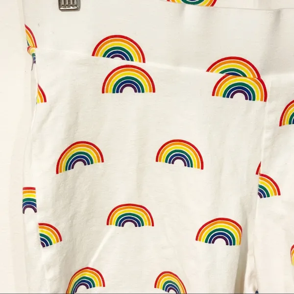 Torrid White Rainbow 1X Plus Size Celebrate‎ Love Print Bike Short - Image 3